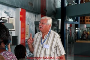 Alfred Wlodarczyk lors des Journées du Patrimoine en 2014 au Musée de l'Air