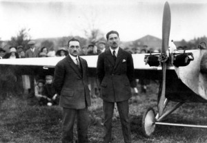 2014 Emile Dewoitine (à droite) et son pilote Georges Bardot MAE