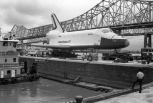 Enterprise, OV-101, barge