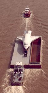 Enterprise, OV-101, barge