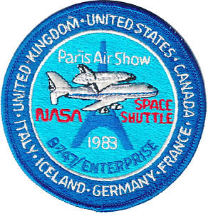 Enterprise, Paris Air Show 1983, écussons, patch, badge