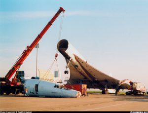 Concorde, F-BVFD SN211, CDG, démantèlement,1994